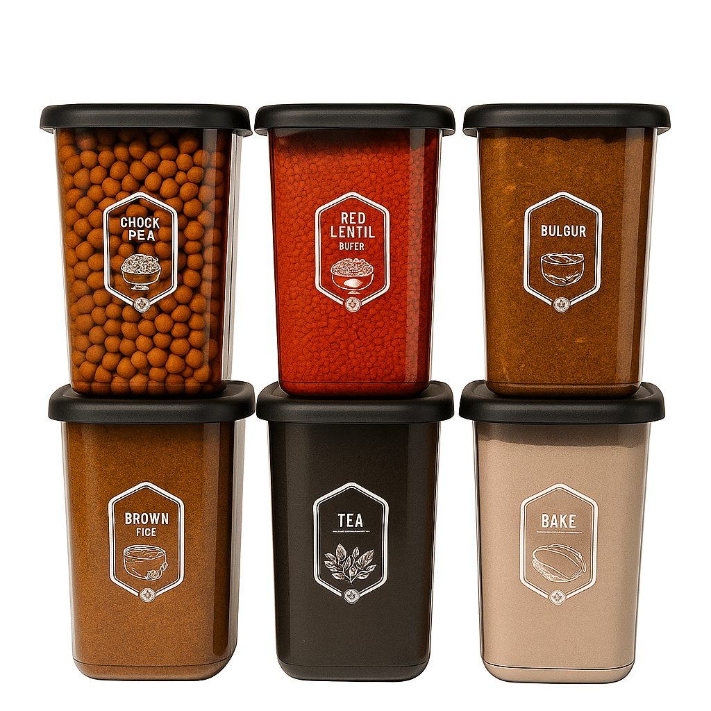     			Stysol Plastic Transparent Multi-Purpose Container ( Set of 6 )
