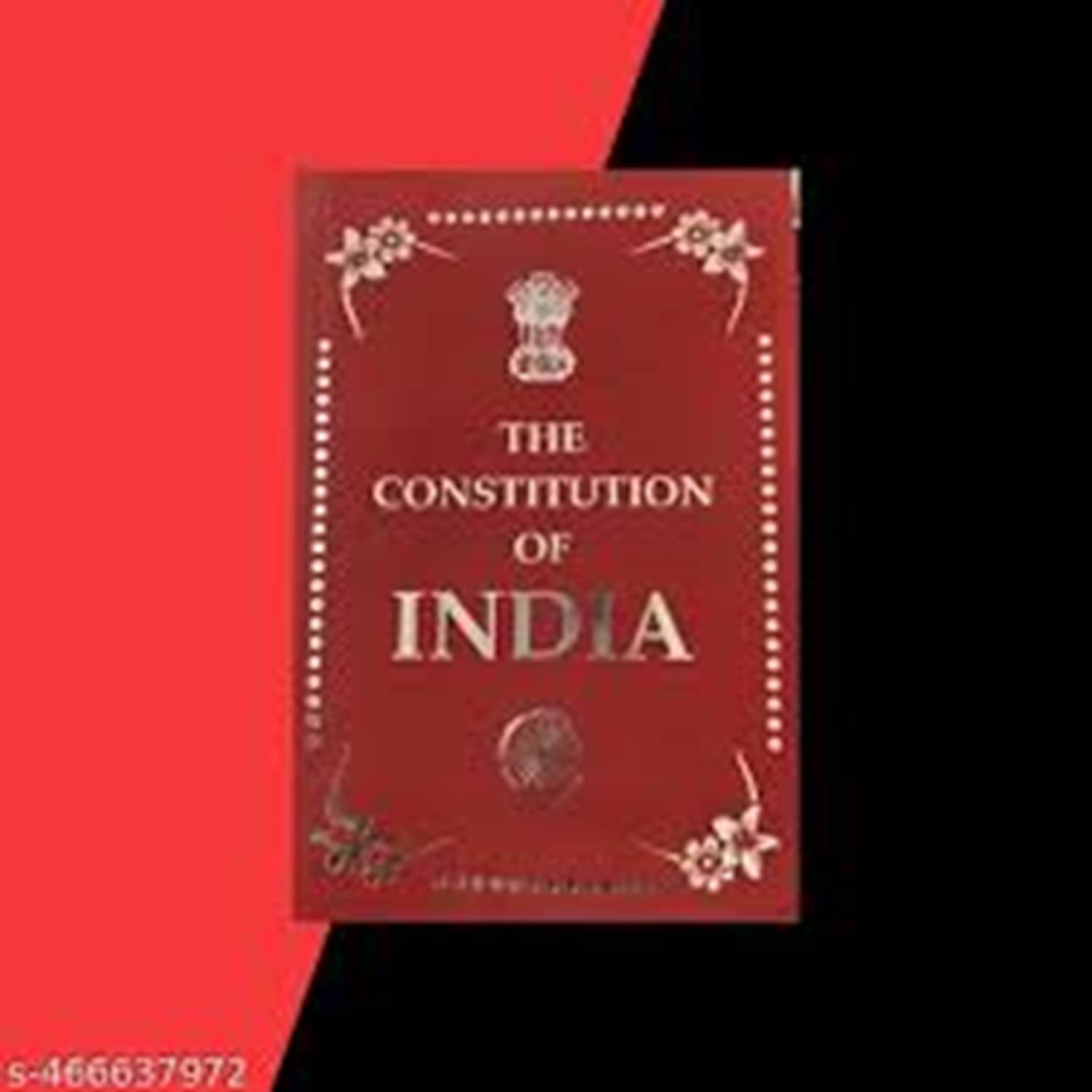     			THE CONSTITUTION OF INDIA (RED)