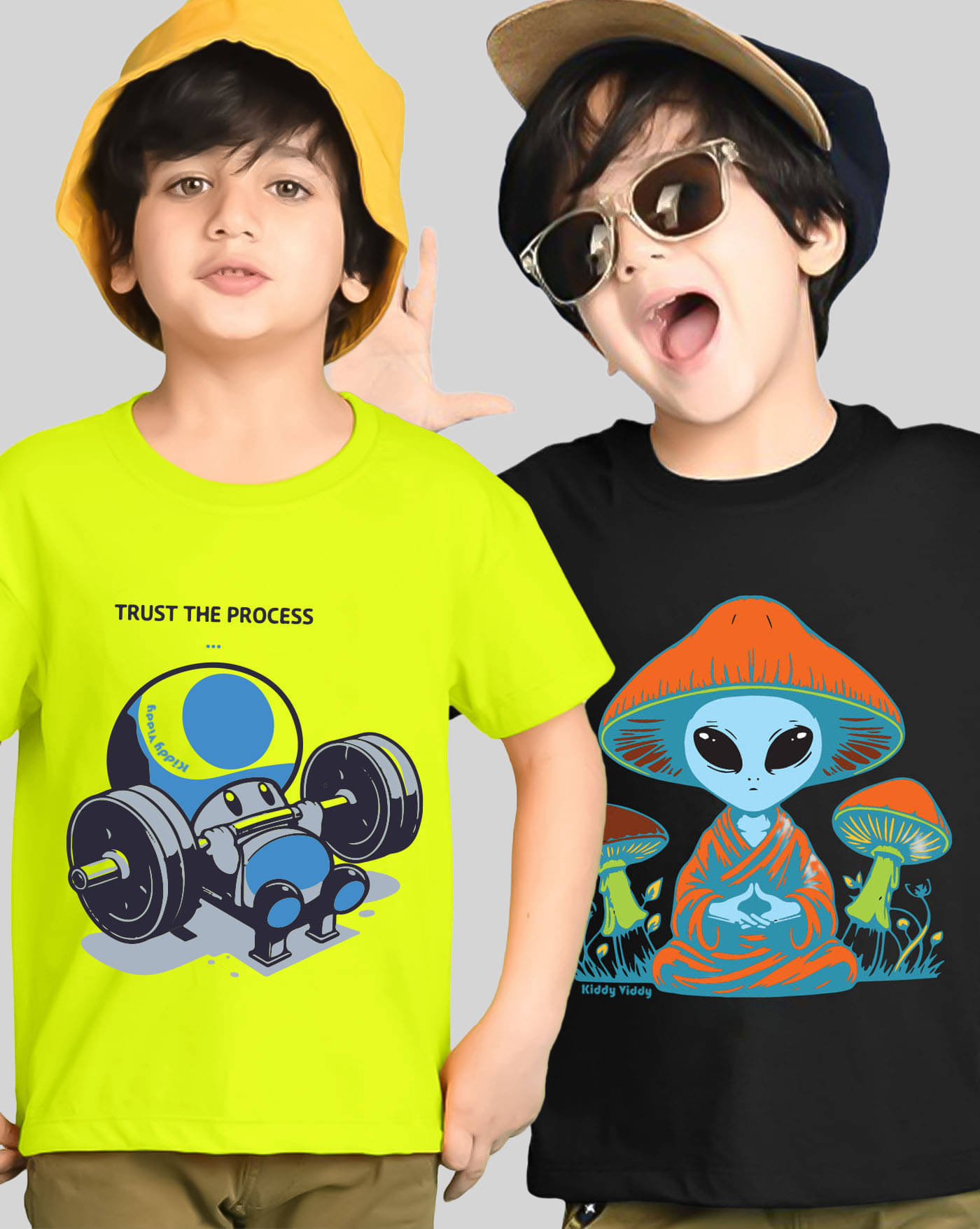     			AOOSH Pack of 2 Boys Cotton Blend T-Shirt ( Multicolor 6 )