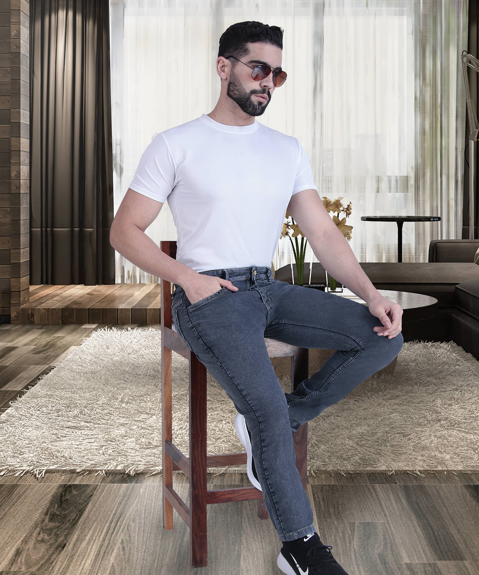     			Coutume Collections Regular Fit Washed Men's Jeans - black ( Pack of 1 )