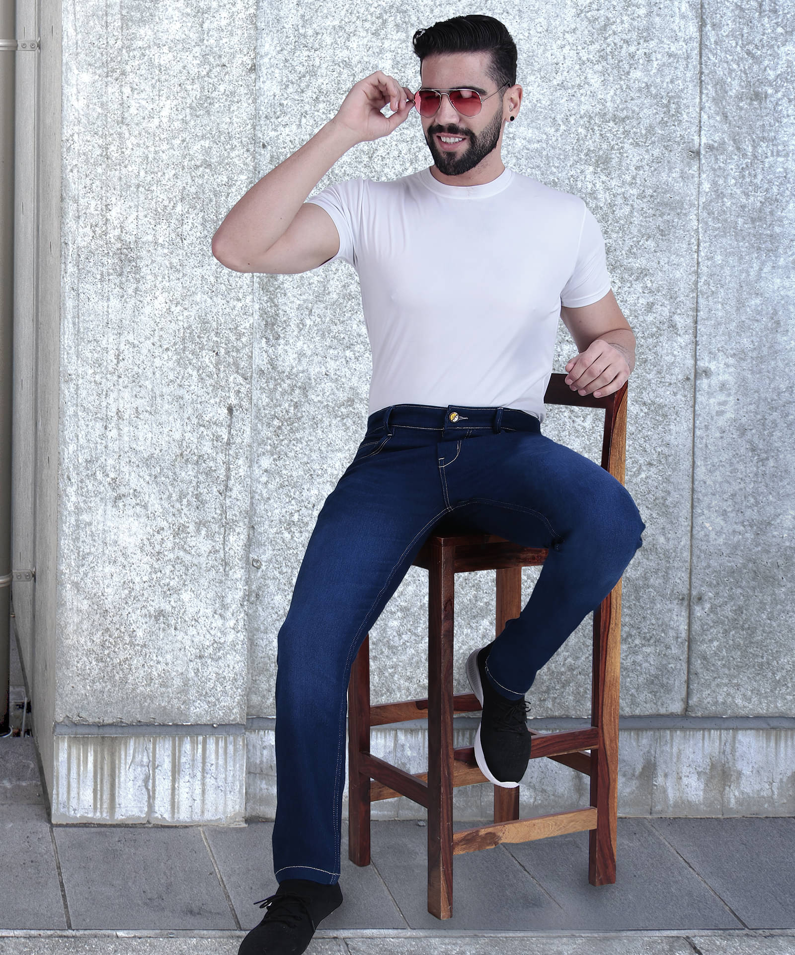     			Coutume Collections Regular Fit Washed Men's Jeans - Navy Blue ( Pack of 1 )