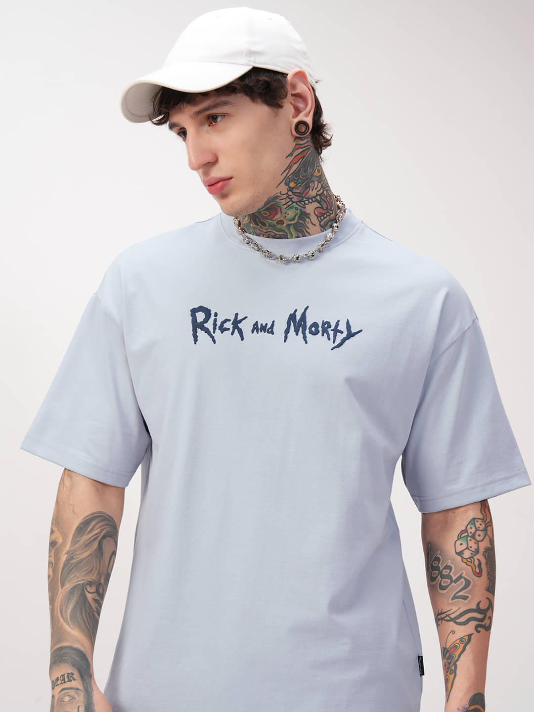 Highlander Men Cotton Blend Oversized Fit Printed T-Shirt ( Grey ) Highlander Men Cotton Blend Oversized Fit Printed T-Shirt ( Grey )