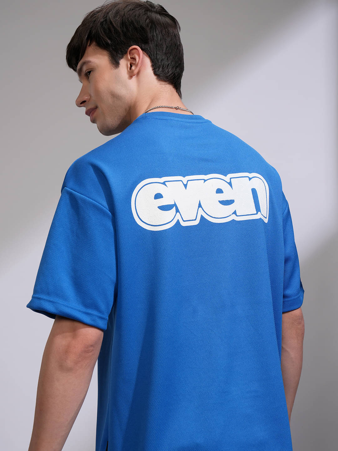     			Highlander Men Polyester Oversized Fit Self Design T-Shirt ( Olive )
