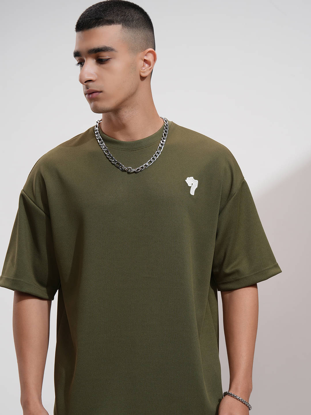 Highlander Men Polyester Oversized Fit Printed T-Shirt ( Blue ) Highlander Men Polyester Oversized Fit Printed T-Shirt ( Blue )