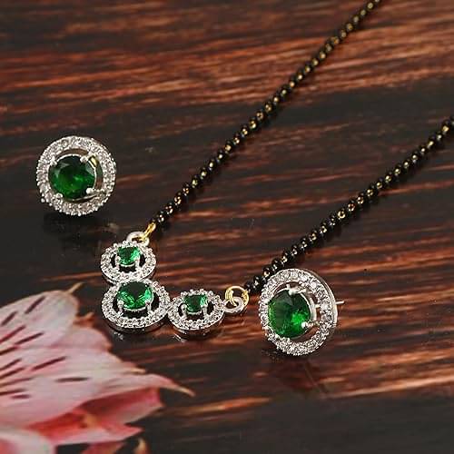 Opus Gems Black Mangalsutra Set ( Pack of 1 ) Opus Gems Black Mangalsutra Set ( Pack of 1 )