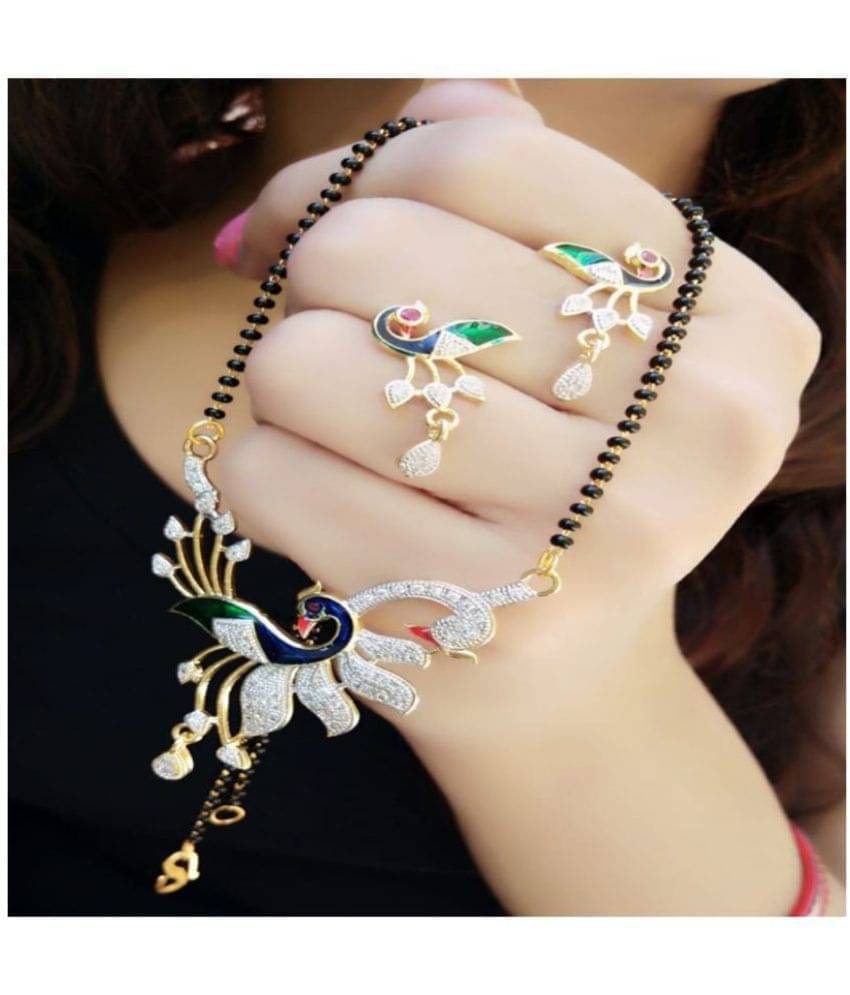     			Opus Gems Black Mangalsutra Set ( Pack of 1 )