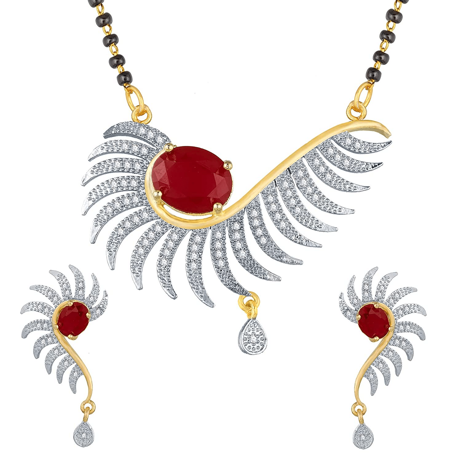     			Opus Gems Black Mangalsutra Set ( Pack of 1 )