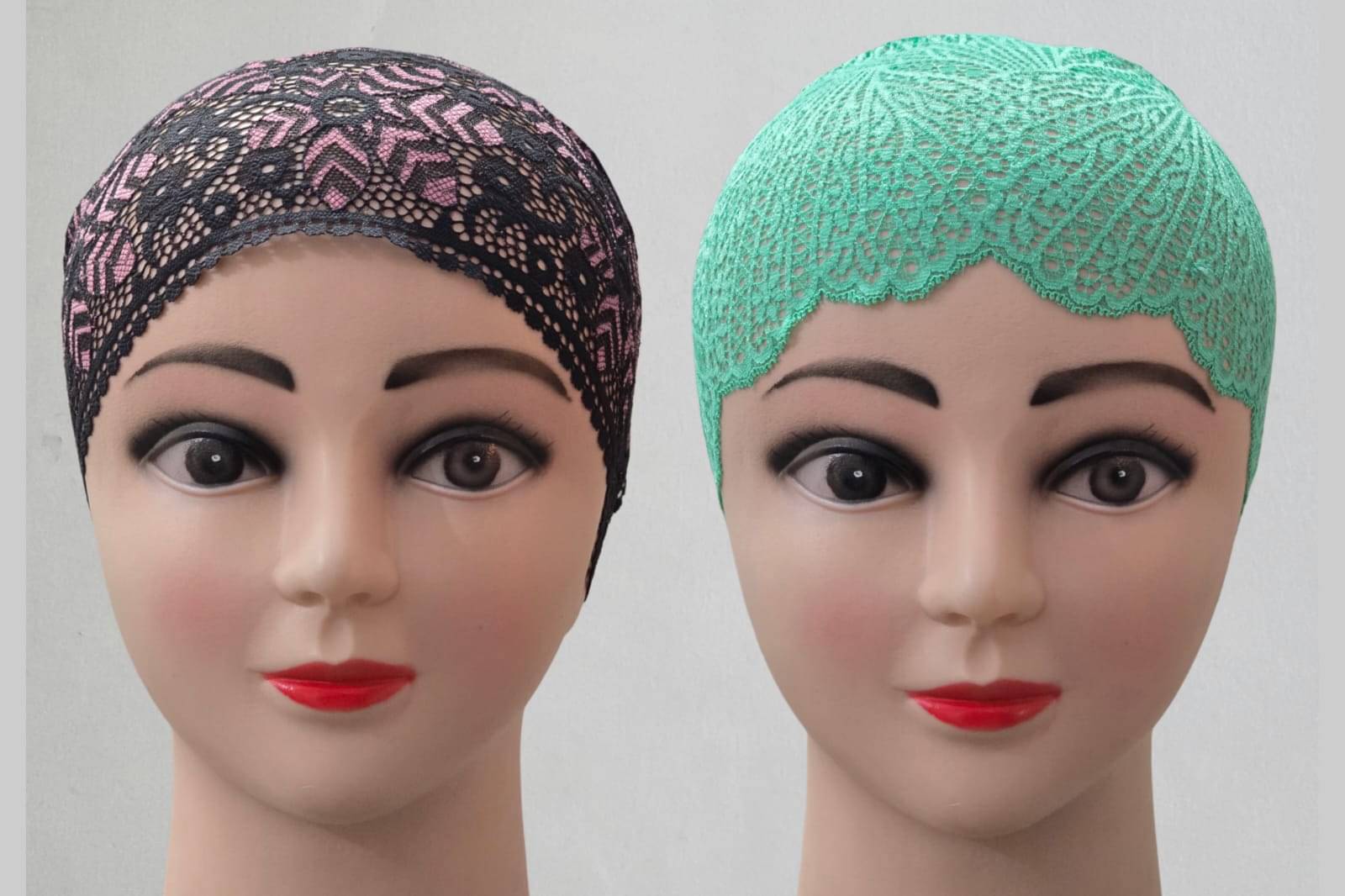     			A.K. EMPORIUM Lycra Hijab Black ( Pack of 2 )
