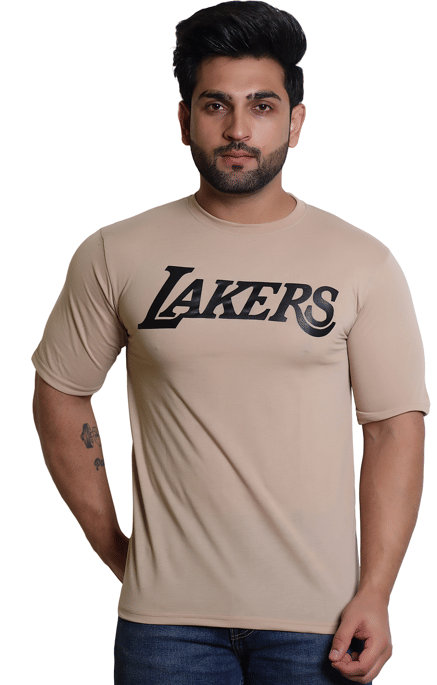 Aaasar Men Cotton Regular Fit Printed T-Shirt ( Beige ) Aaasar Men Cotton Regular Fit Printed T-Shirt ( Beige )