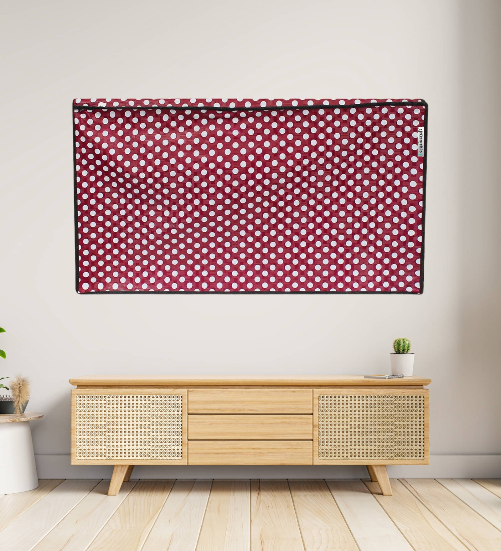     			Crosia Craft Single PVC Red TV Cover for Other Models 102 cm (40 in) LED/LCD TV