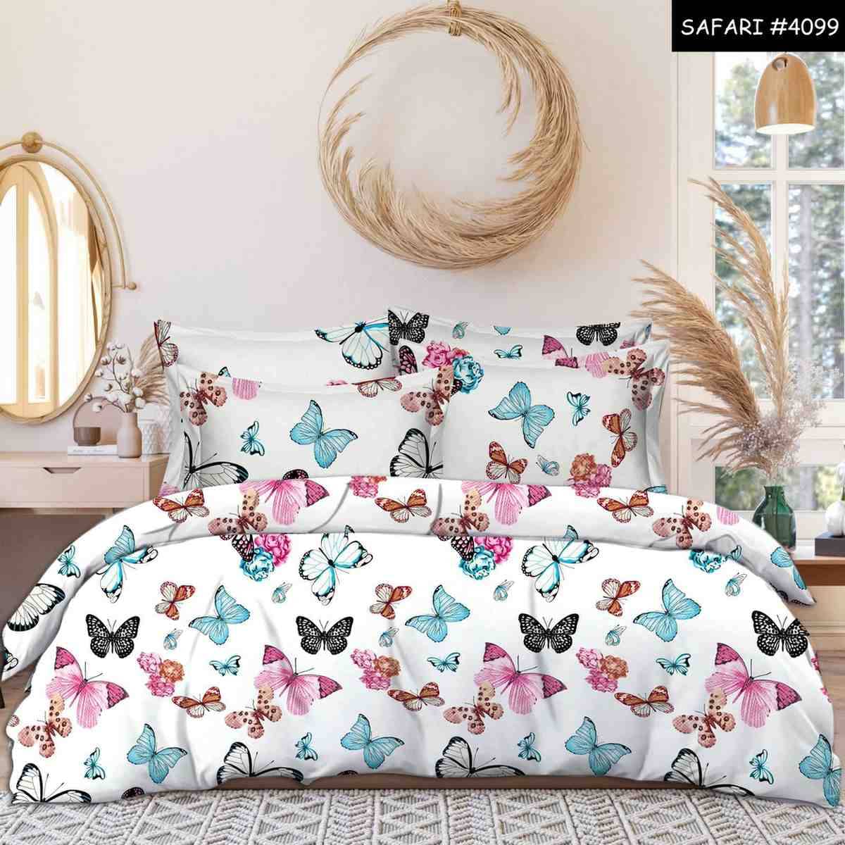 DOMES FAB Poly Cotton 1 Double Bedsheet with 2 Pillow Covers ( White ) DOMES FAB Poly Cotton 1 Double Bedsheet with 2 Pillow Covers ( White )