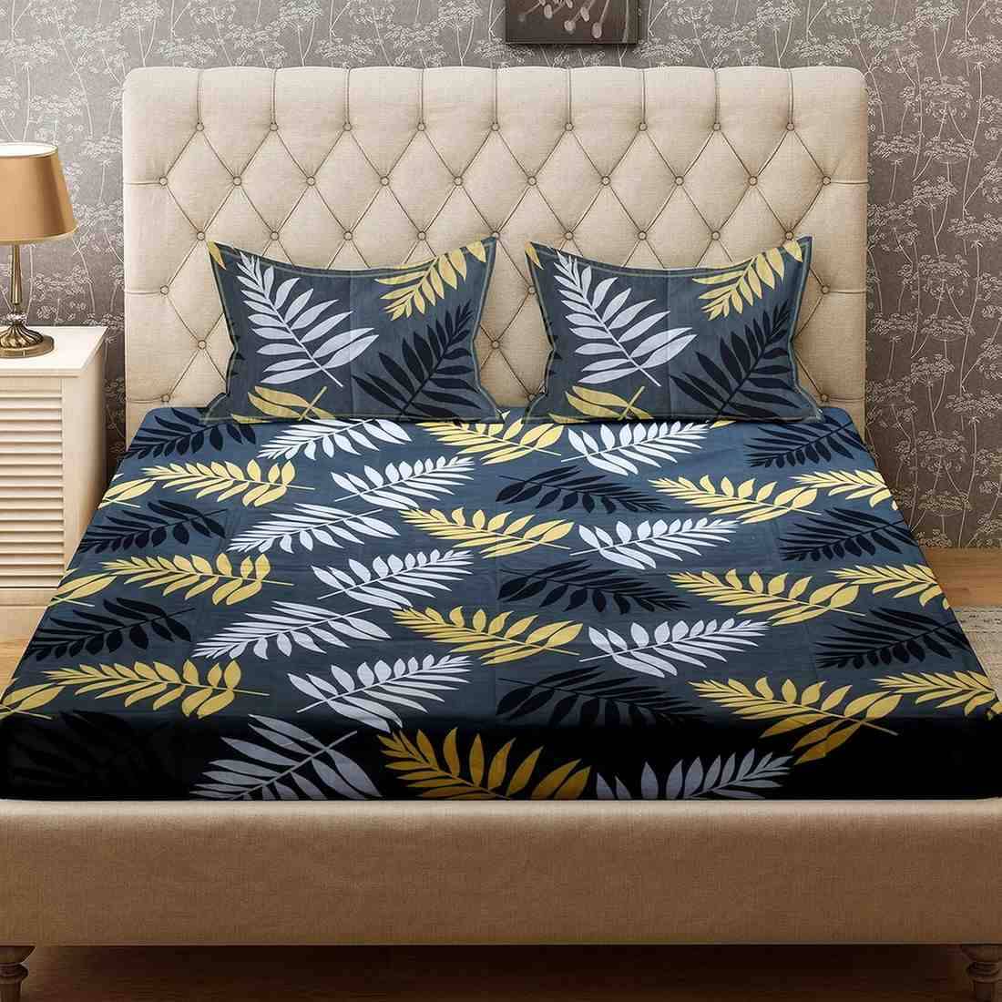 DOMES FAB Poly Cotton 1 Double Bedsheet with 2 Pillow Covers ( Gray ) DOMES FAB Poly Cotton 1 Double Bedsheet with 2 Pillow Covers ( Gray )
