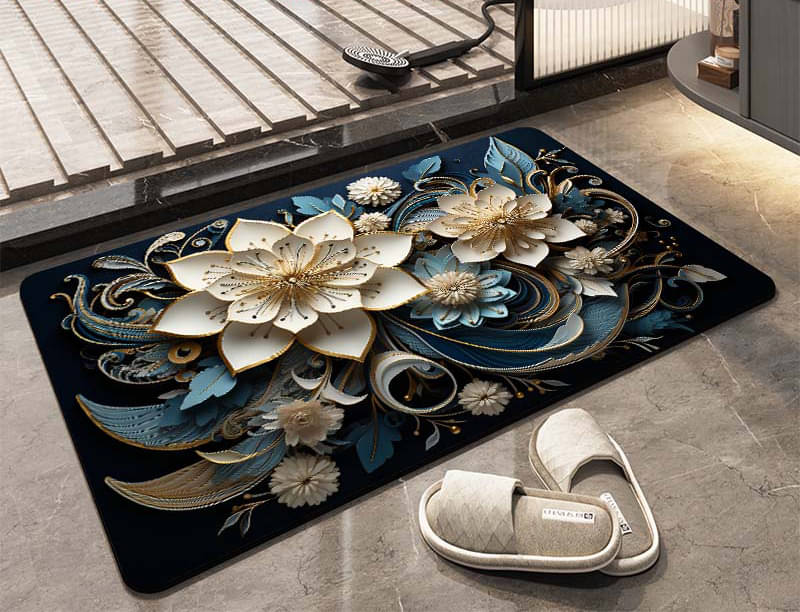 GEEO Set of 1 Anti-skid Rubber Door Mat ( 60 X 40 cm ) Multi GEEO Set of 1 Anti-skid Rubber Door Mat ( 60 X 40 cm ) Multi