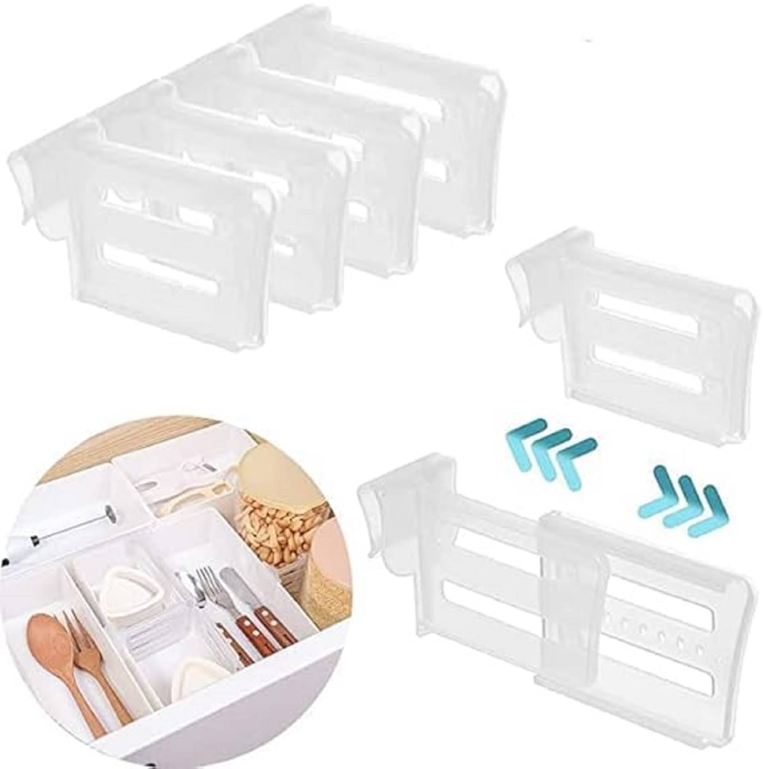     			MASOX STORE Transparent Plastic Kitchen Trolleys ( Pack of 1 )