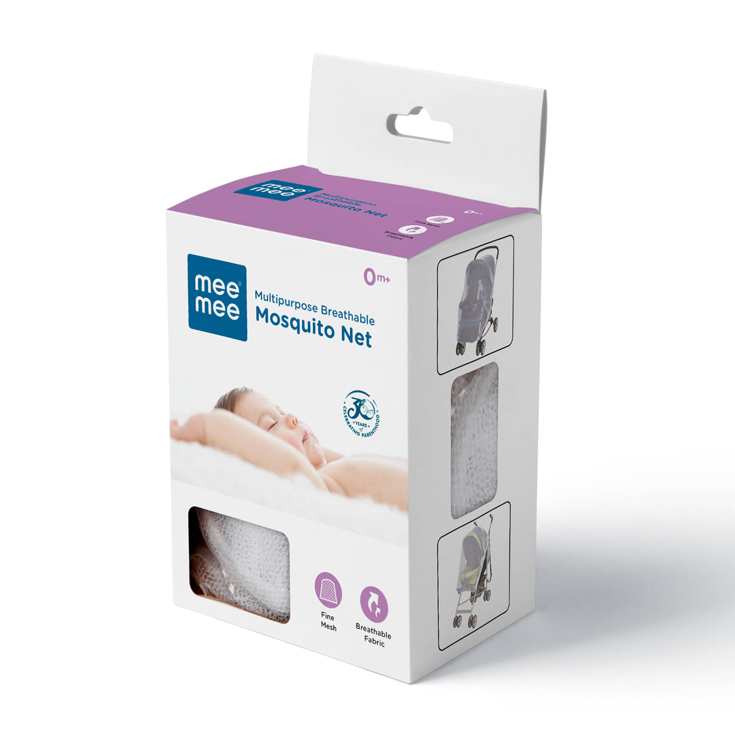     			Mee Mee White Polyester Tent Baby Mosquito Net ( Pack of 1 )