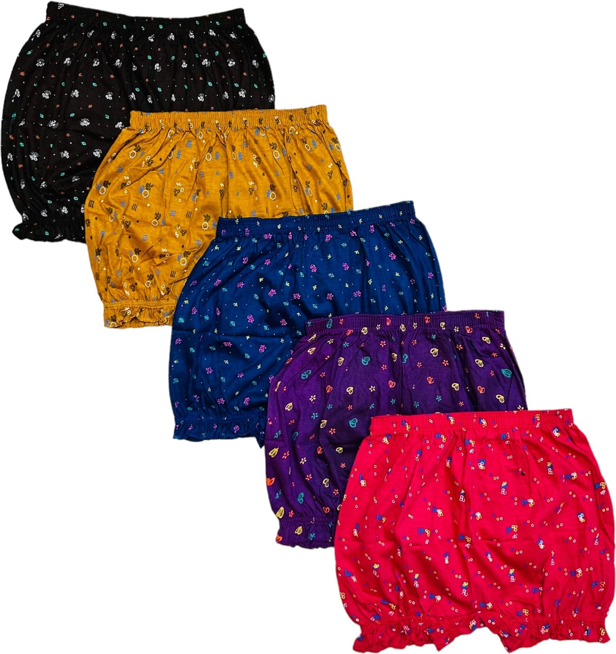     			NEW TRINATH HOSIERY Pack of 5 Cotton Panties For Girls ( Multicolor )