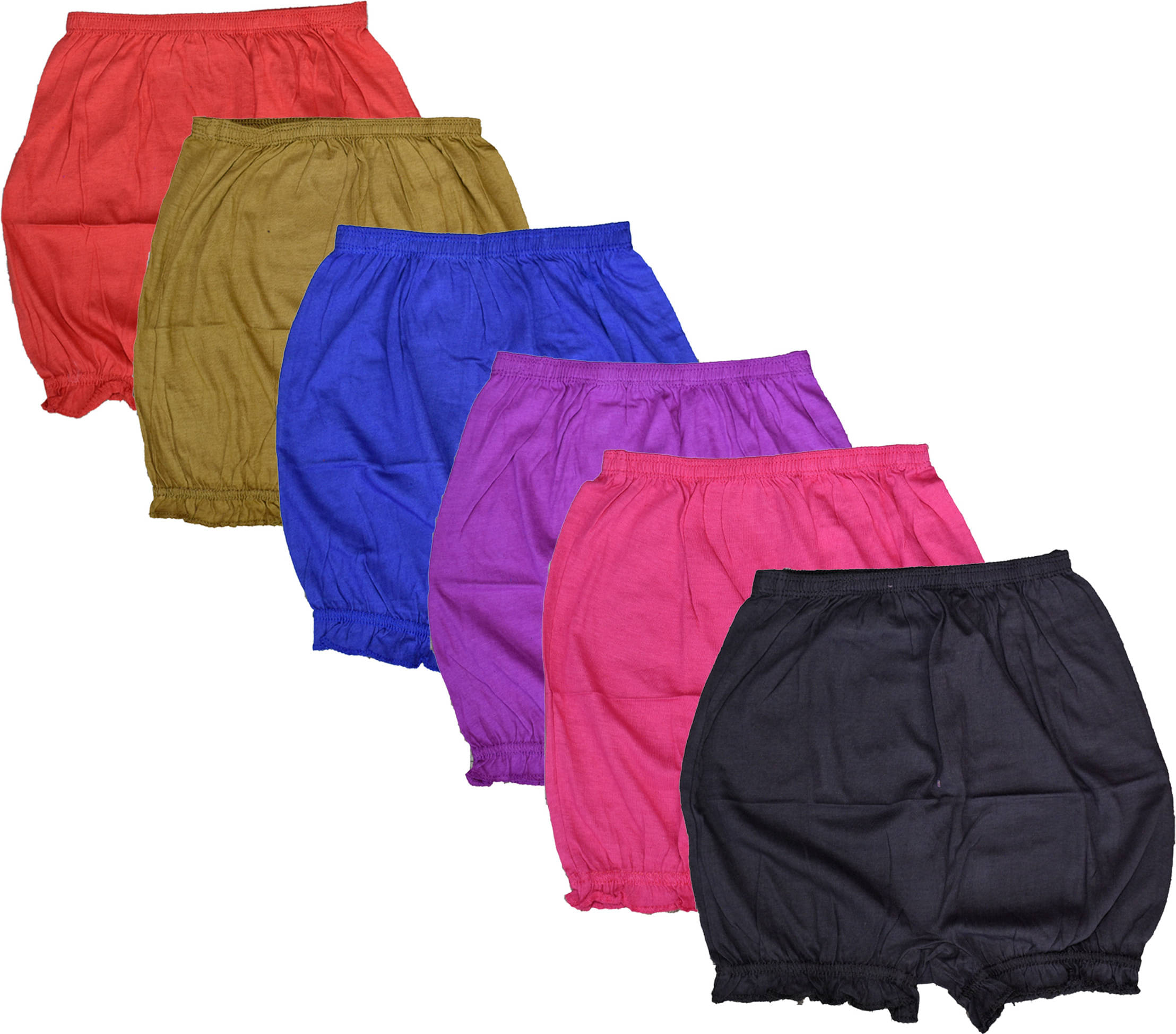     			NEW TRINATH HOSIERY Pack of 6 Cotton Panties For Girls ( Multicolor )