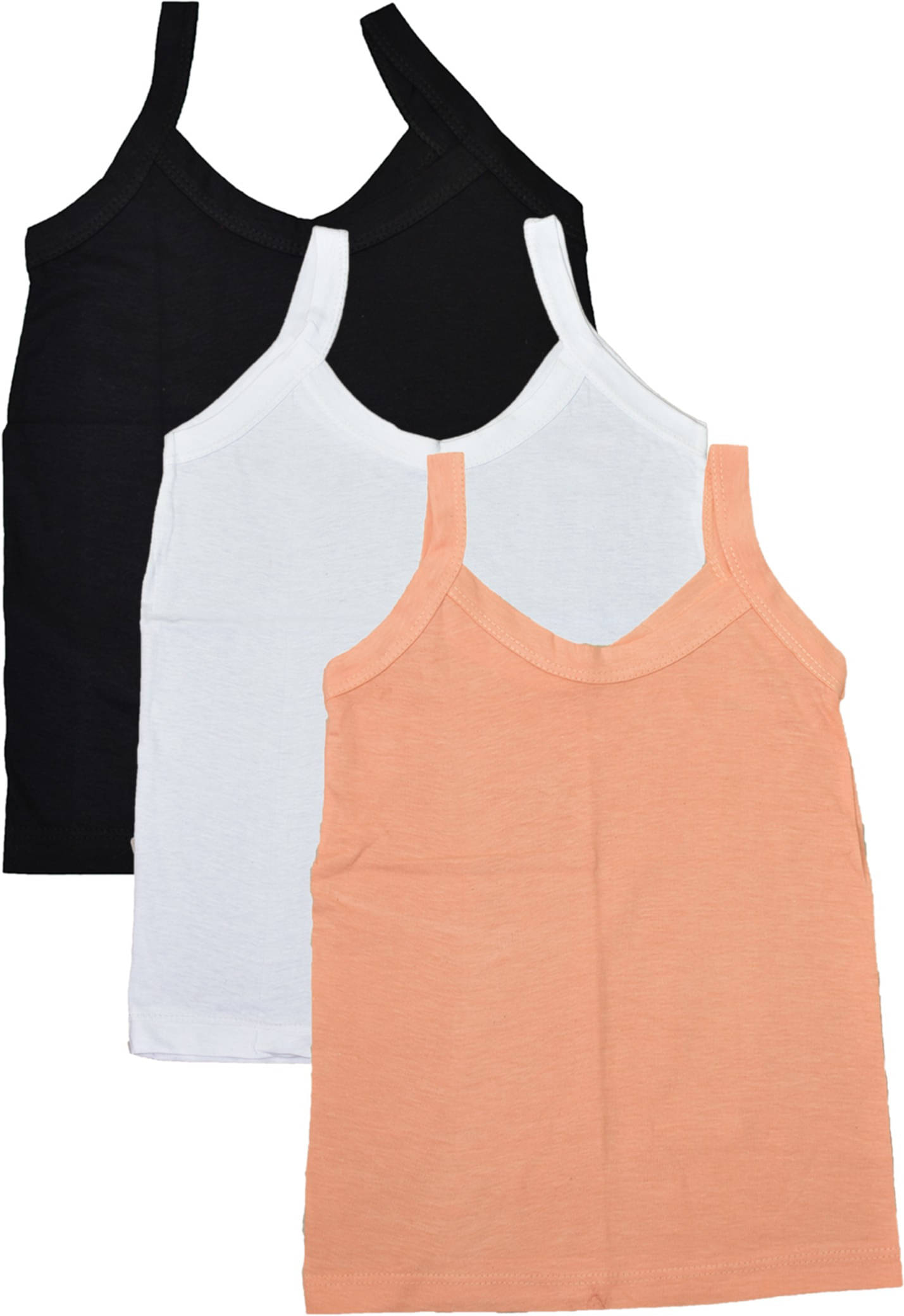     			NEW TRINATH HOSIERY Pack of 3 Girls Cotton Camisoles ( Multicolor )