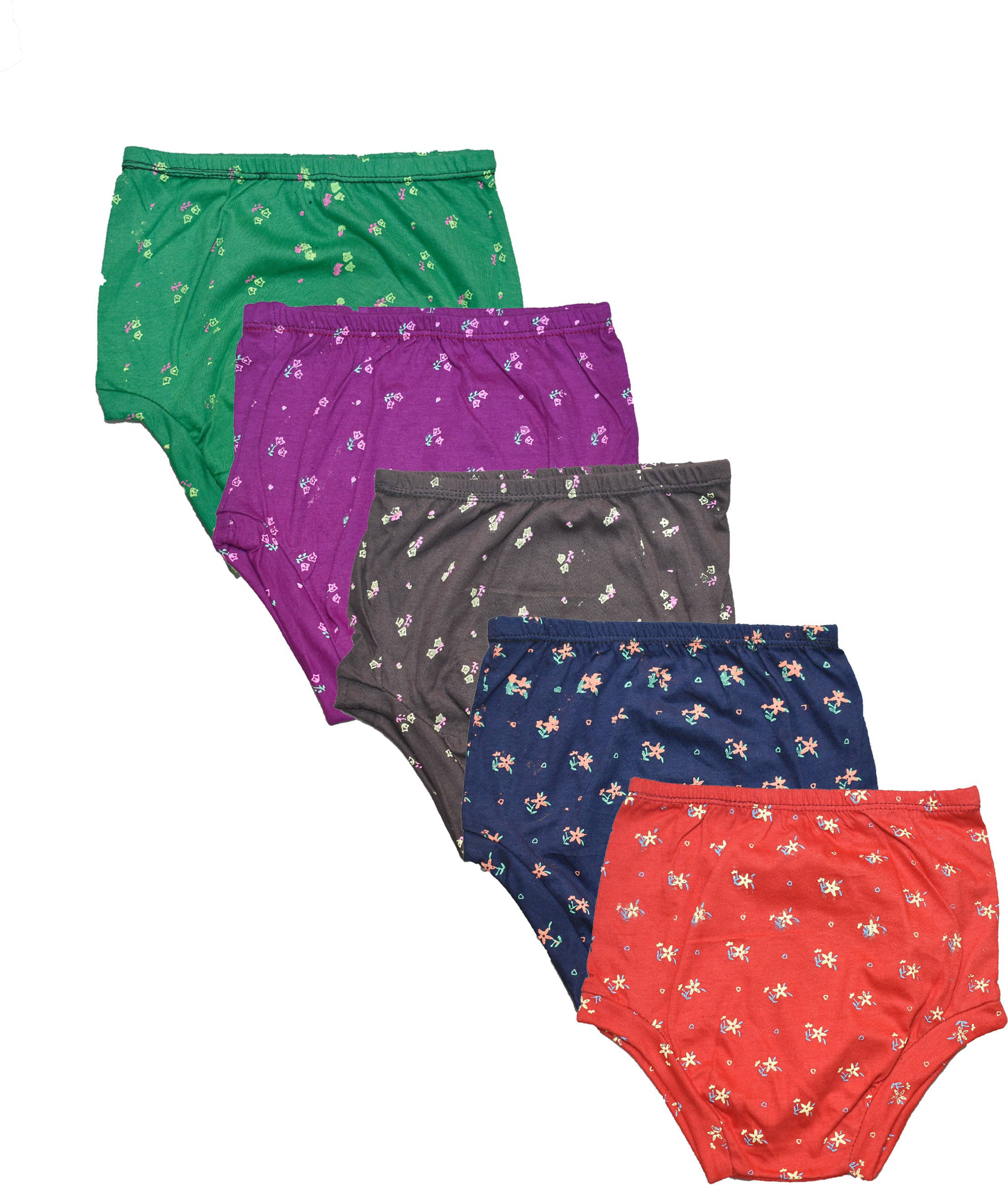     			NEW TRINATH HOSIERY Pack of 5 Cotton Panties For Girls ( Multicolor )