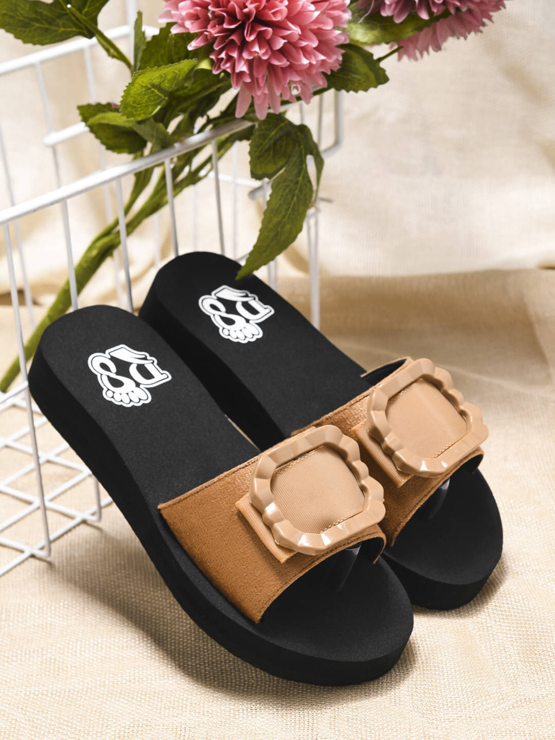     			Rasambh Tan Women's Slide