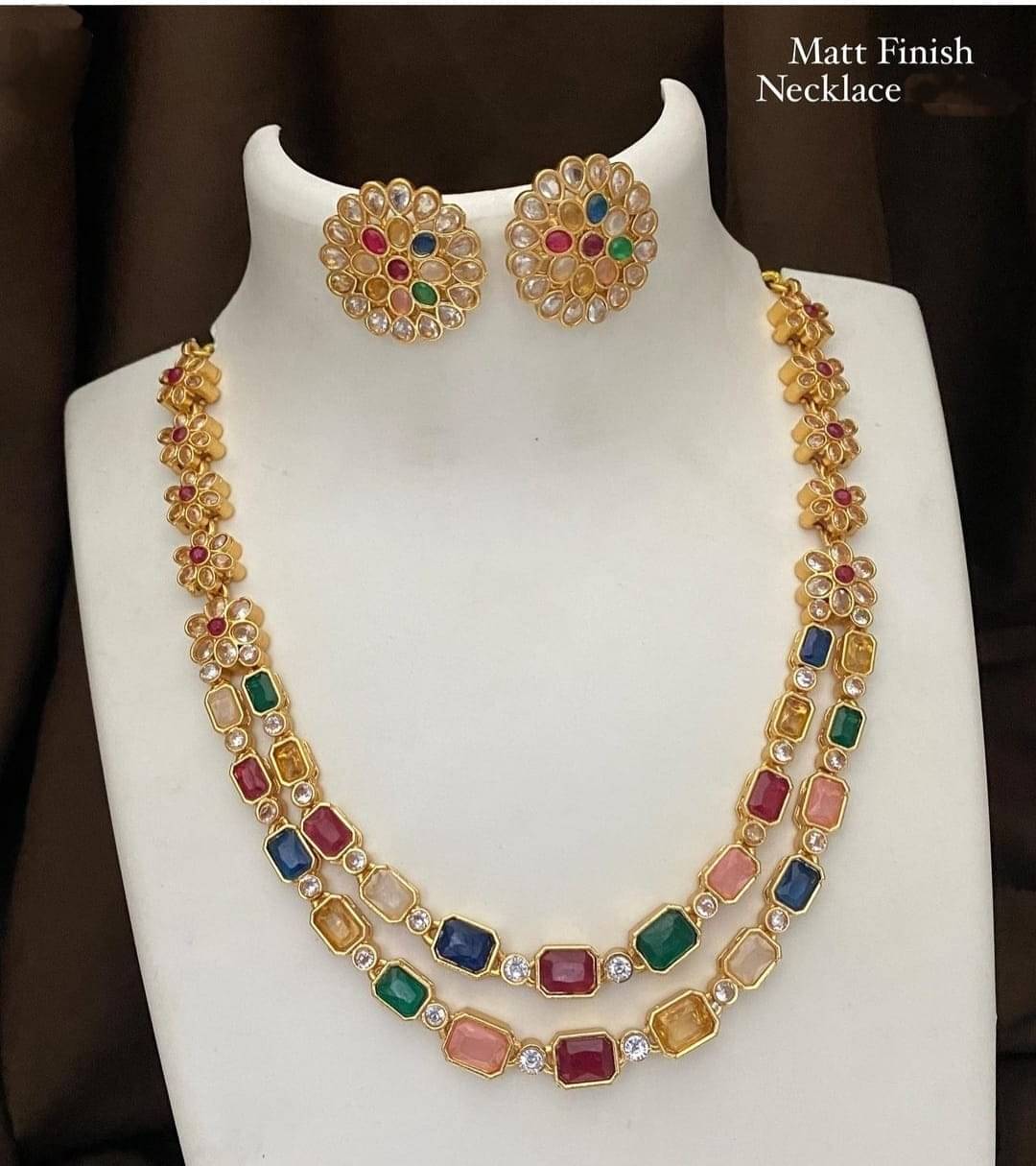     			Shilpa Creation Multi Color Alloy Necklace Set ( Pack of 1 )