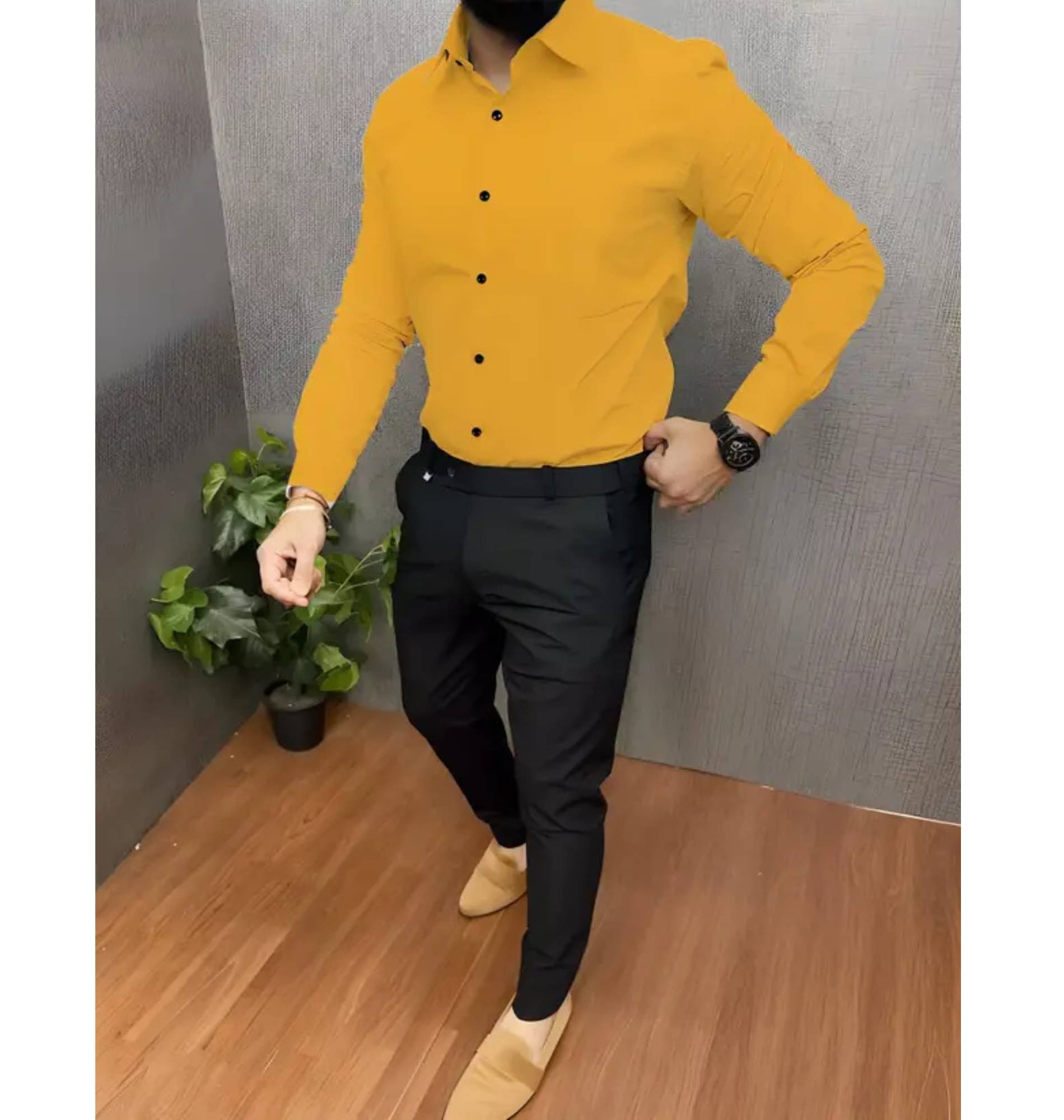     			Shiv Sales Yellow Cotton Blend Regular Fit Men's Tracksuit ( Pack of 1 )