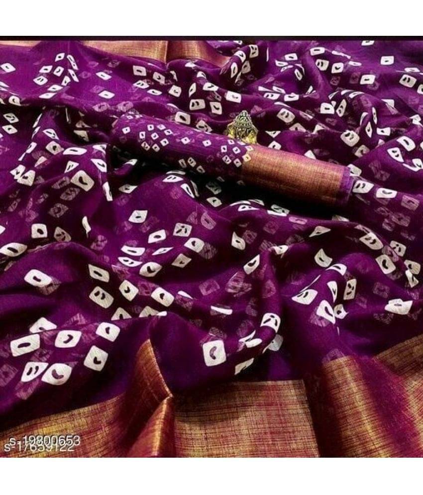 Suali Cotton Silk Applique Saree With Unstitched Blouse Piece ( Purple ) Suali Cotton Silk Applique Saree With Unstitched Blouse Piece ( Purple )