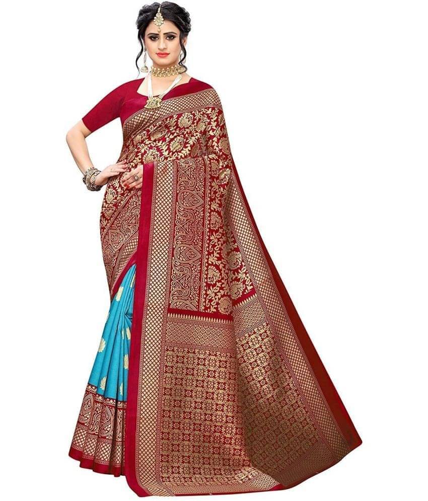     			Suali Net Cut Outs Saree With Unstitched Blouse Piece ( Multicolor )