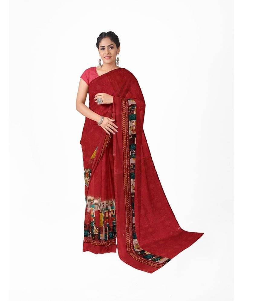     			Suali Net Cut Outs Saree With Unstitched Blouse Piece ( Grey )