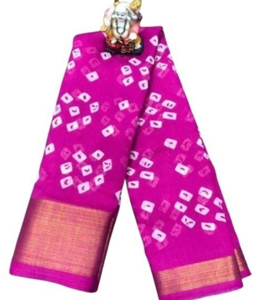     			Suali Net Cut Outs Saree With Unstitched Blouse Piece ( Pink )