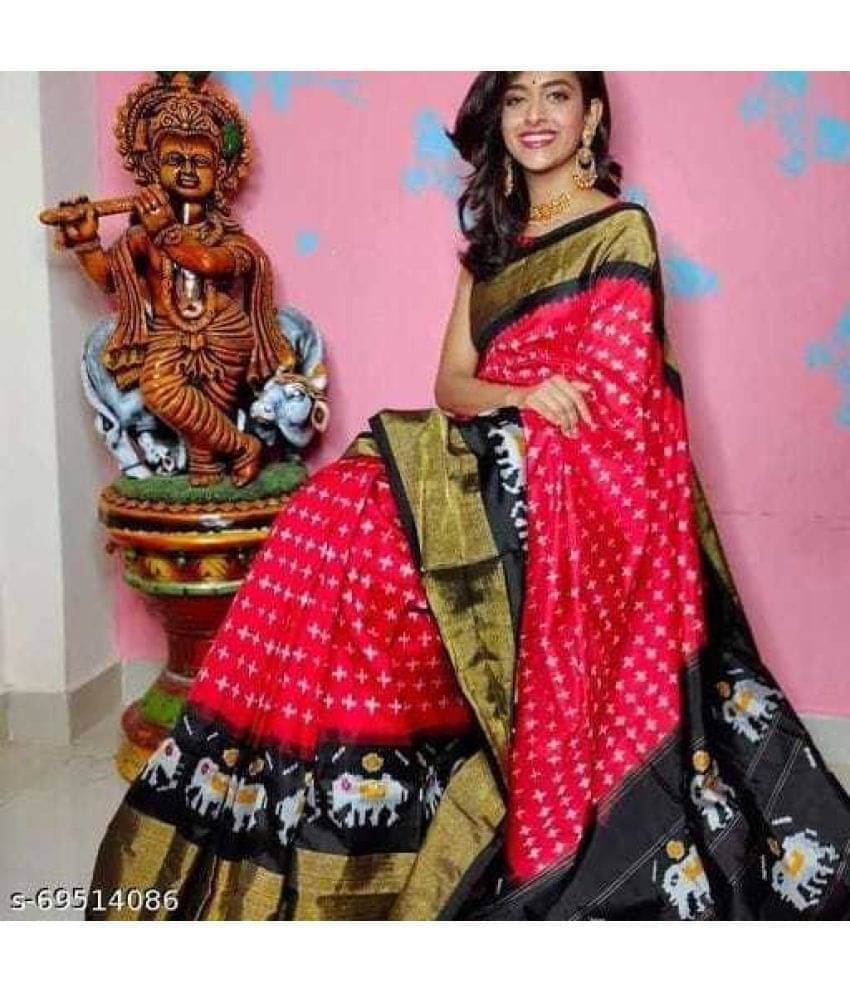 YUGAVEERAA Art Silk Printed Saree With Unstitched Blouse Piece ( Multicolor ) YUGAVEERAA Art Silk Printed Saree With Unstitched Blouse Piece ( Multicolor )