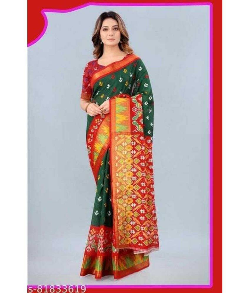 YUGAVEERAA Cotton Silk Applique Saree With Unstitched Blouse Piece ( Multicolor ) YUGAVEERAA Cotton Silk Applique Saree With Unstitched Blouse Piece ( Multicolor )