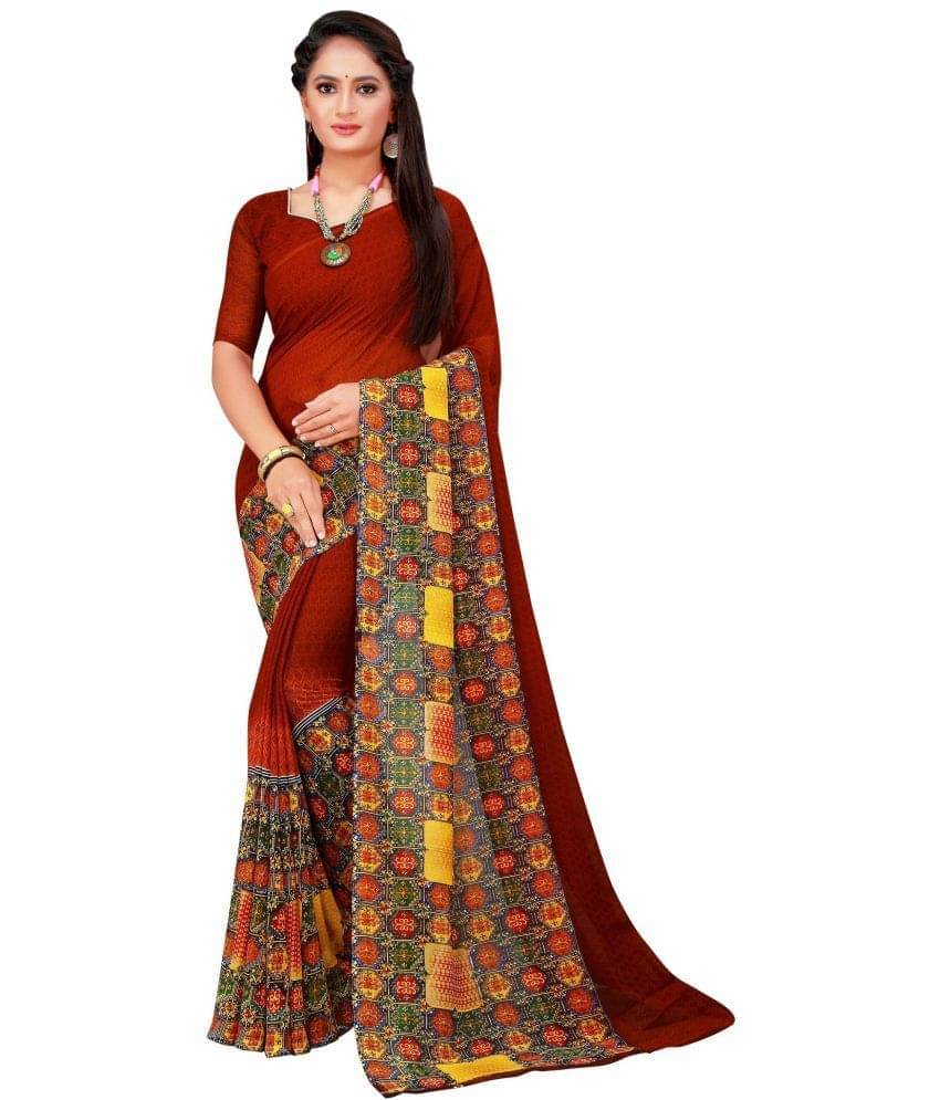 YUGAVEERAA Cotton Silk Colorblock Saree With Unstitched Blouse Piece ( Maroon ) YUGAVEERAA Cotton Silk Colorblock Saree With Unstitched Blouse Piece ( Maroon )