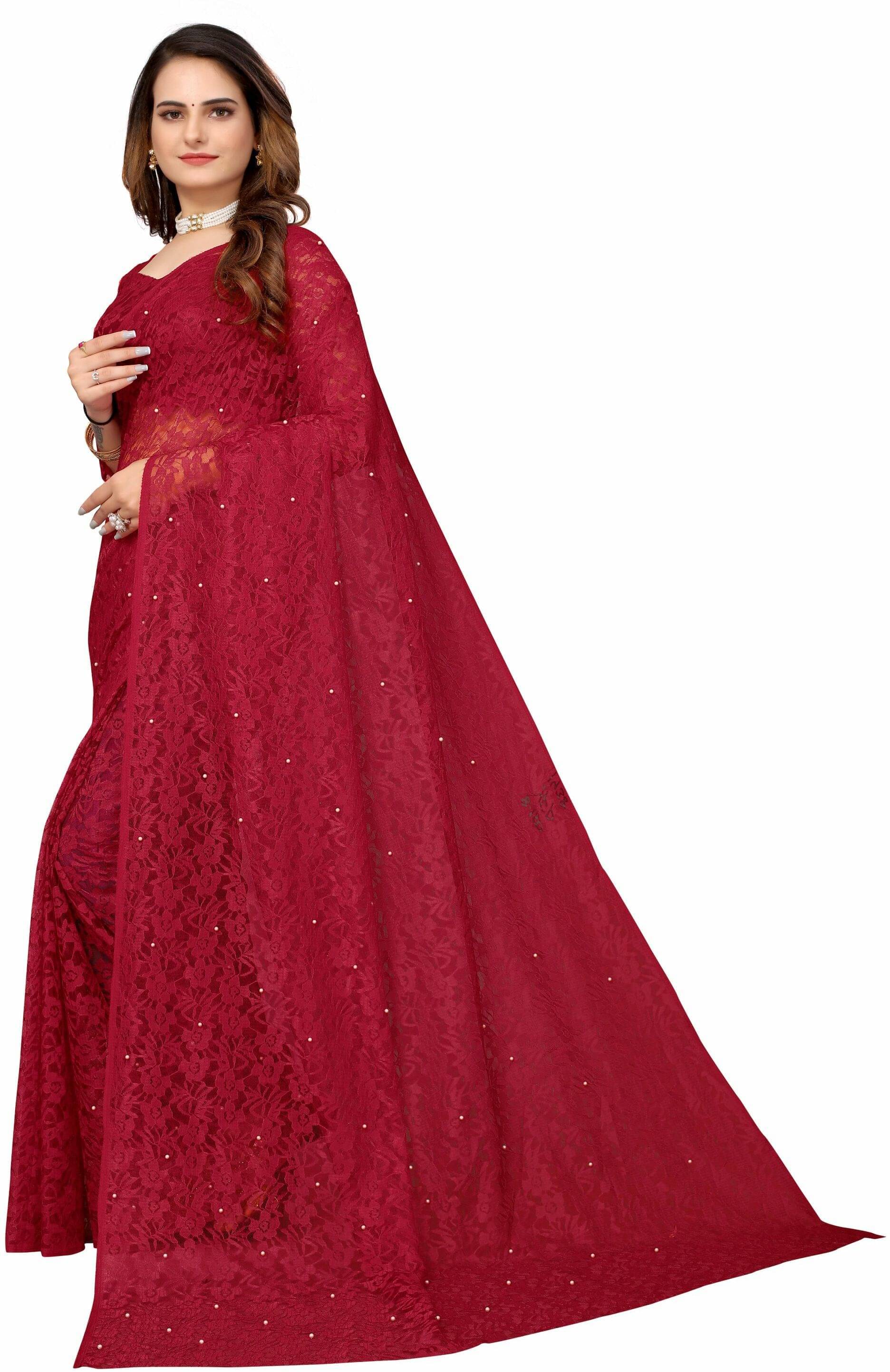     			YUGAVEERAA Cotton Silk Solid Saree With Unstitched Blouse Piece ( Maroon )