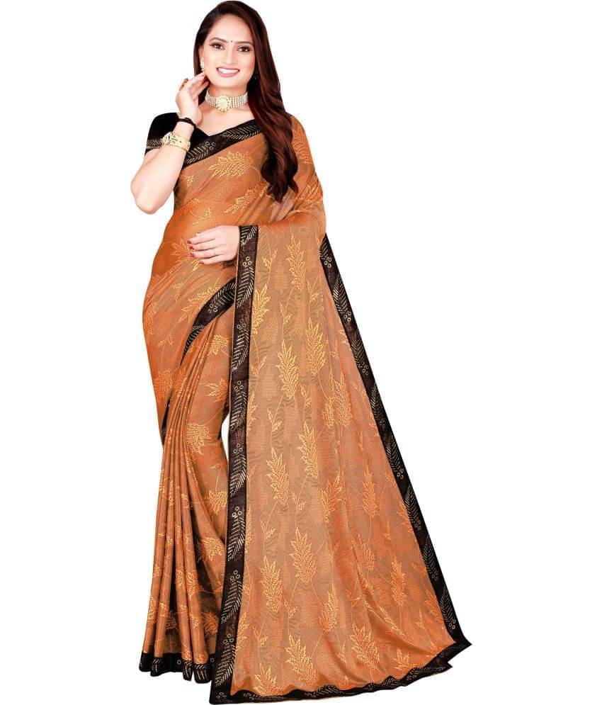 YUGAVEERAA Net Cut Outs Saree With Unstitched Blouse Piece ( Orange ) YUGAVEERAA Net Cut Outs Saree With Unstitched Blouse Piece ( Orange )