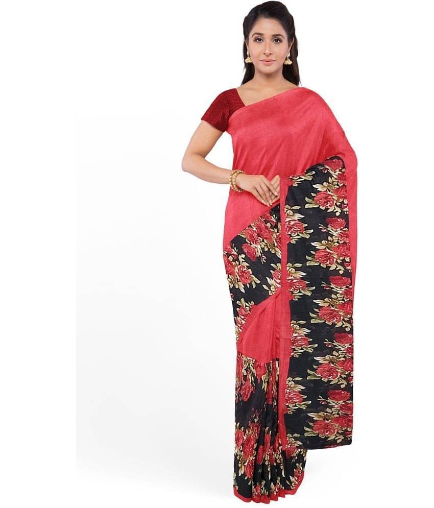     			YUGAVEERAA Net Cut Outs Saree With Unstitched Blouse Piece ( Green )
