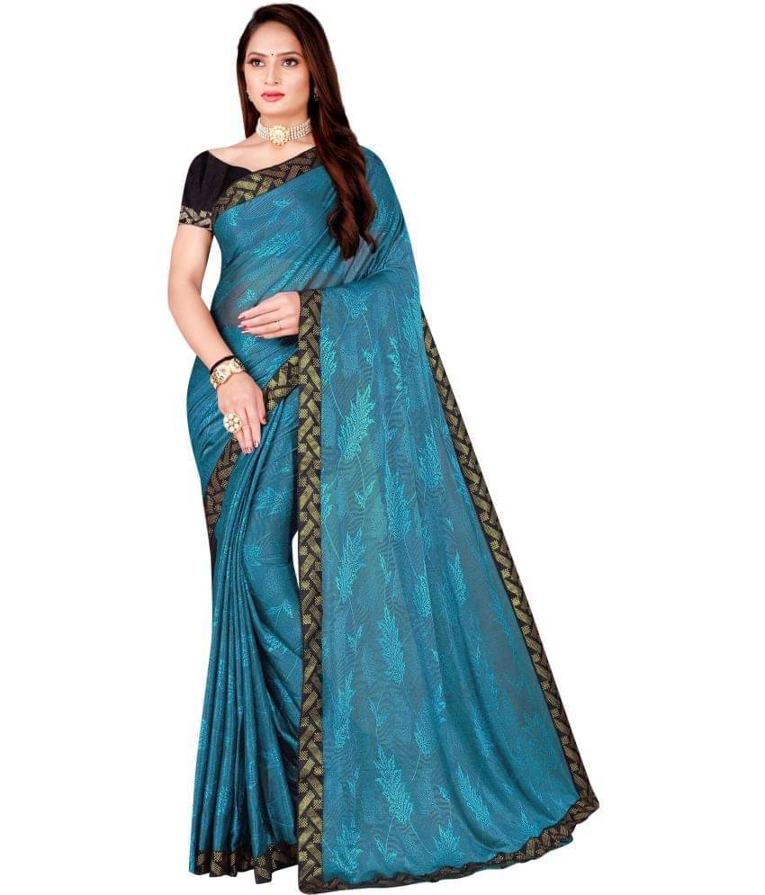     			YUGAVEERAA Net Cut Outs Saree With Unstitched Blouse Piece ( Rama )