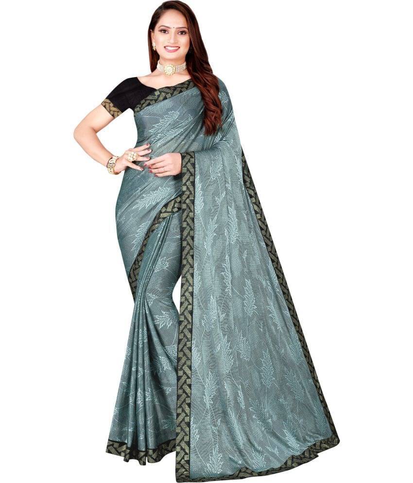 YUGAVEERAA Net Cut Outs Saree With Unstitched Blouse Piece ( Grey ) YUGAVEERAA Net Cut Outs Saree With Unstitched Blouse Piece ( Grey )