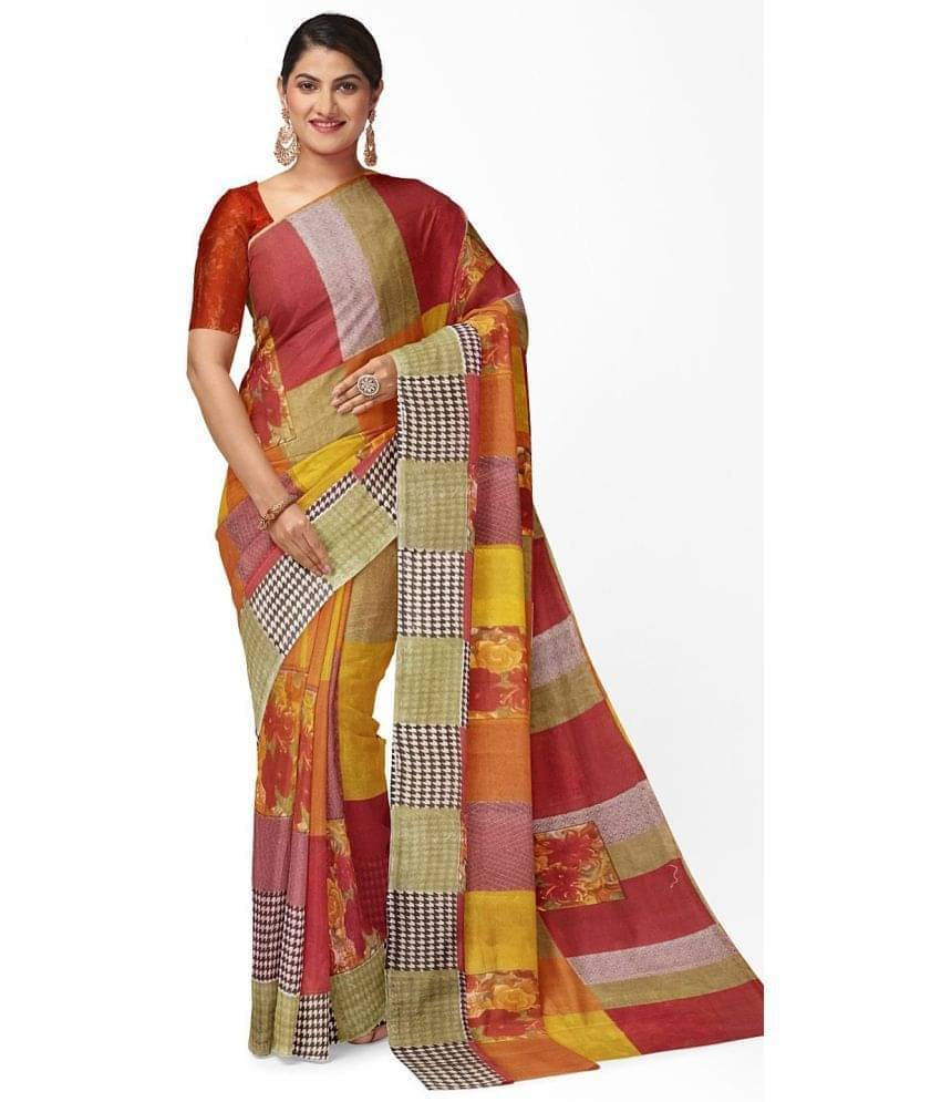 YUGAVEERAA Net Cut Outs Saree With Unstitched Blouse Piece ( Blue ) YUGAVEERAA Net Cut Outs Saree With Unstitched Blouse Piece ( Blue )