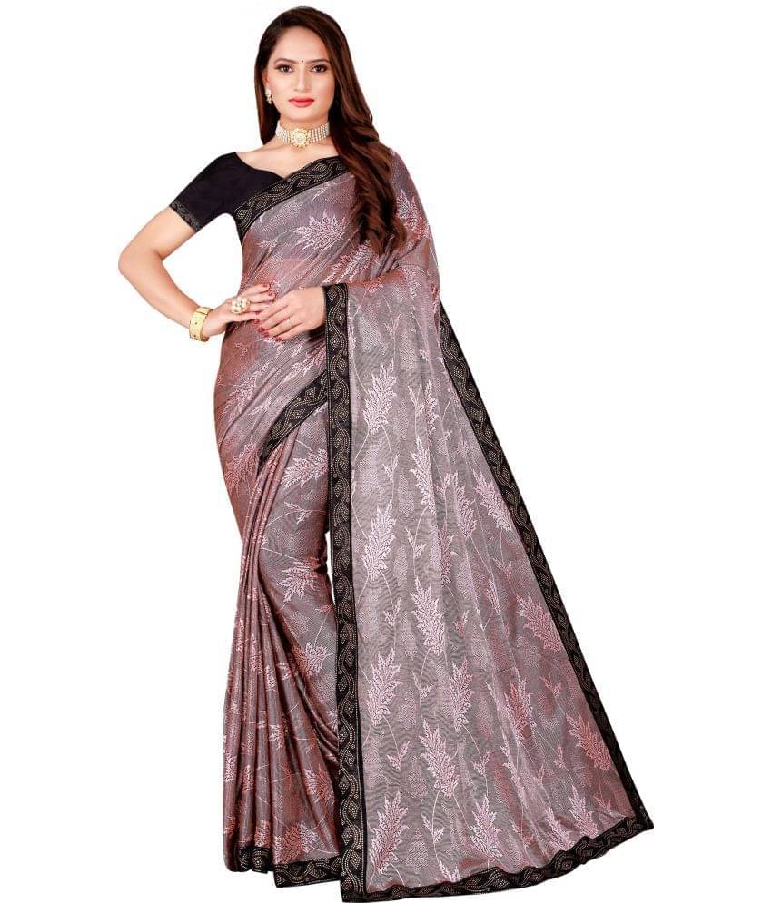 YUGAVEERAA Net Cut Outs Saree With Unstitched Blouse Piece ( Pink ) YUGAVEERAA Net Cut Outs Saree With Unstitched Blouse Piece ( Pink )