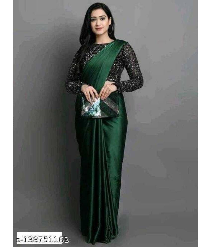     			YUGAVEERAA Net Cut Outs Saree With Unstitched Blouse Piece ( Grey )