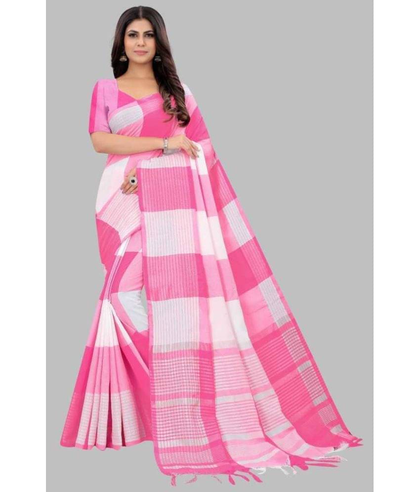YUGAVEERAA Net Cut Outs Saree With Unstitched Blouse Piece ( Pink ) YUGAVEERAA Net Cut Outs Saree With Unstitched Blouse Piece ( Pink )