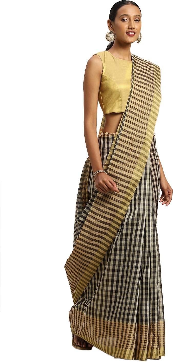 YUGAVEERAA Net Cut Outs Saree With Unstitched Blouse Piece ( Multicolor ) YUGAVEERAA Net Cut Outs Saree With Unstitched Blouse Piece ( Multicolor )