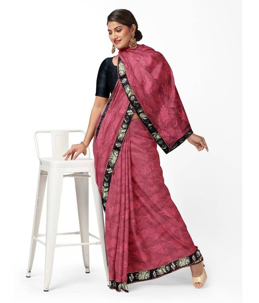 YUGAVEERAA Net Cut Outs Saree With Unstitched Blouse Piece ( Beige ) YUGAVEERAA Net Cut Outs Saree With Unstitched Blouse Piece ( Beige )