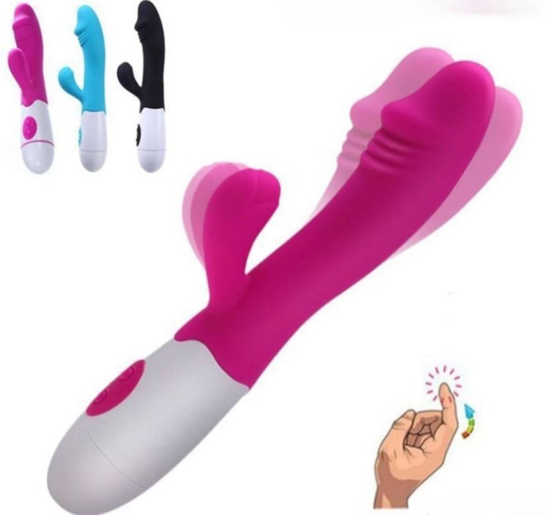     			crazynyt Rabbit Style Portable Manual Massager