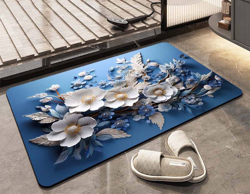     			mahek accessories Set of 1 Anti-skid Rubber Door Mat ( 60 X 40 cm ) Multi