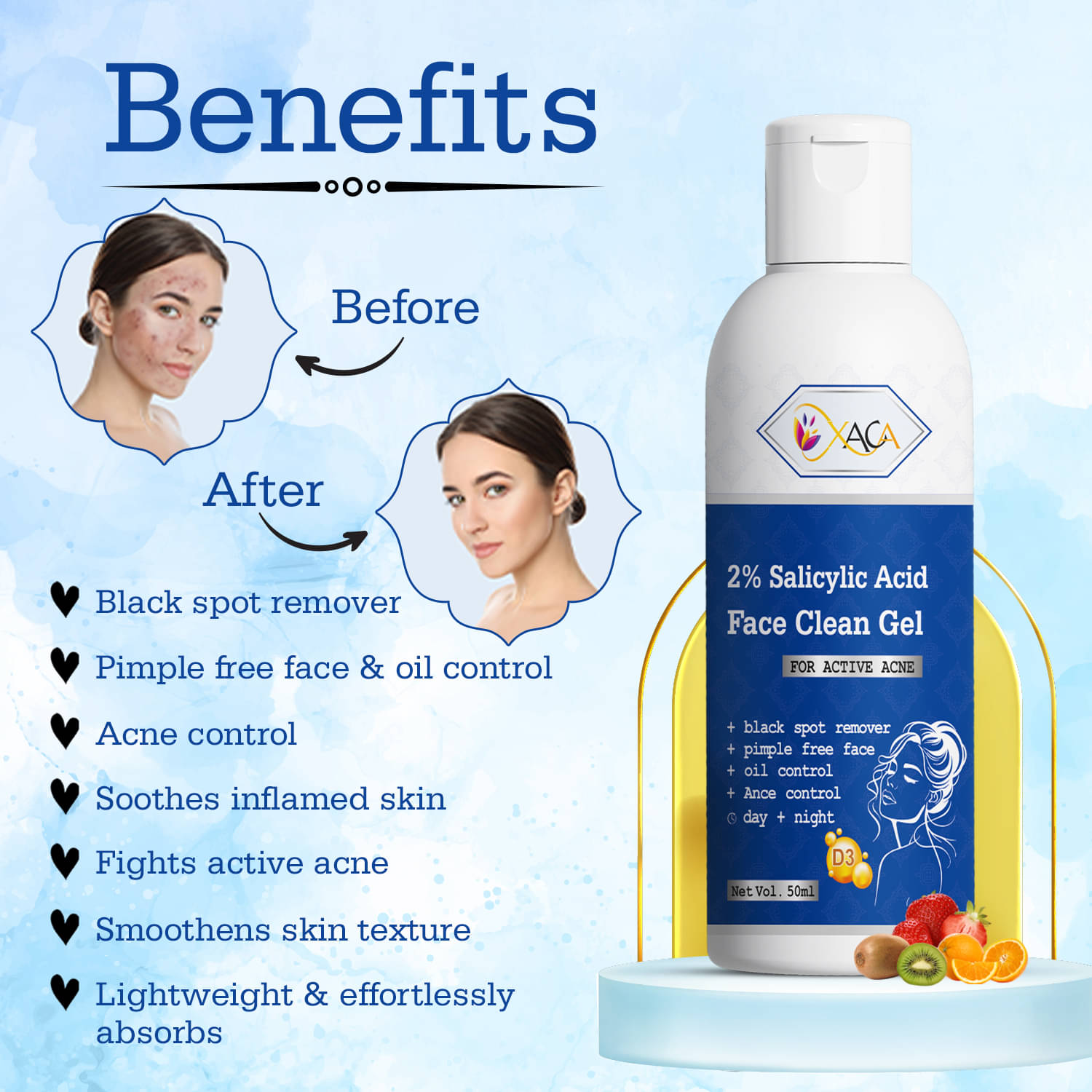 xaca Face Serum Salicylic Acid Firming For All Skin Type ( Pack of 1 ) xaca Face Serum Salicylic Acid Firming For All Skin Type ( Pack of 1 )
