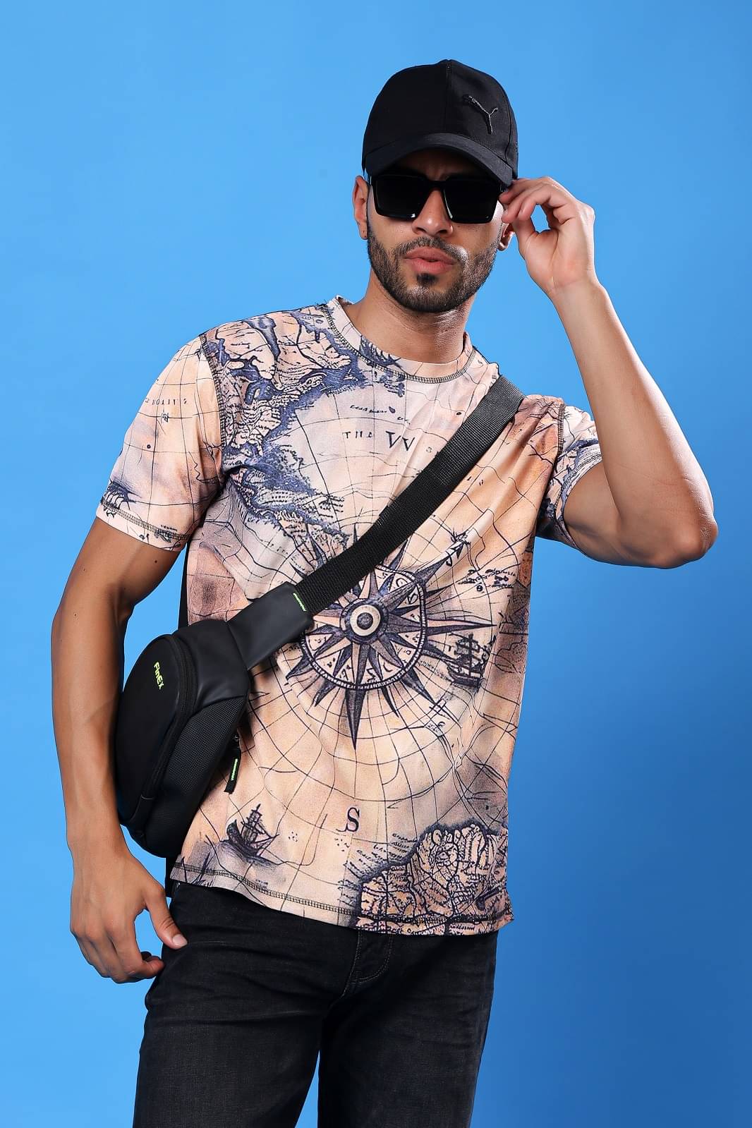     			yellow tree Men Polyester Regular Fit Printed T-Shirt ( Multicolor )