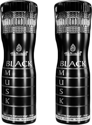     			Al-Nuaim AL_NUAIM_DEO_BLACK_MUSK_PACK_OF_2(200M Deodorant Spray for Unisex 100 ml ( Pack of 2 )