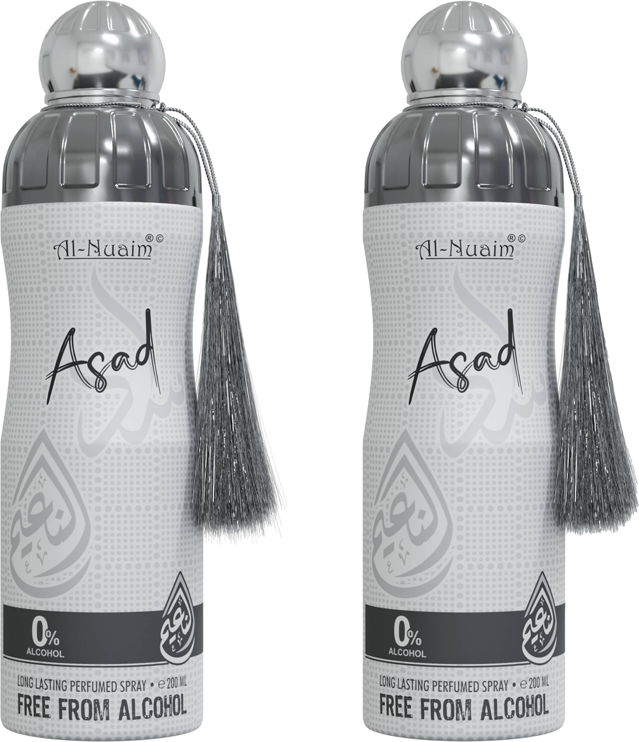     			Al-Nuaim Asad Deodorant Alcohol - Free Deodoran Deodorant Spray for Unisex 100 ml ( Pack of 2 )